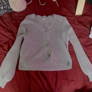 Grey-ish sweater crochet